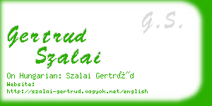 gertrud szalai business card